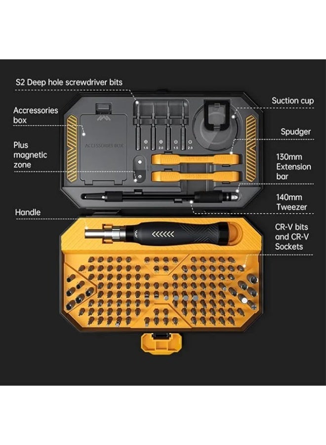 Haysenser Precision Screwdriver Set, 145 in 1 Precise Magnetic Small Screwdriver Set for Repair Computer, PC, Cellphone, Game Console, Watch, Eyeglasses - Image 3